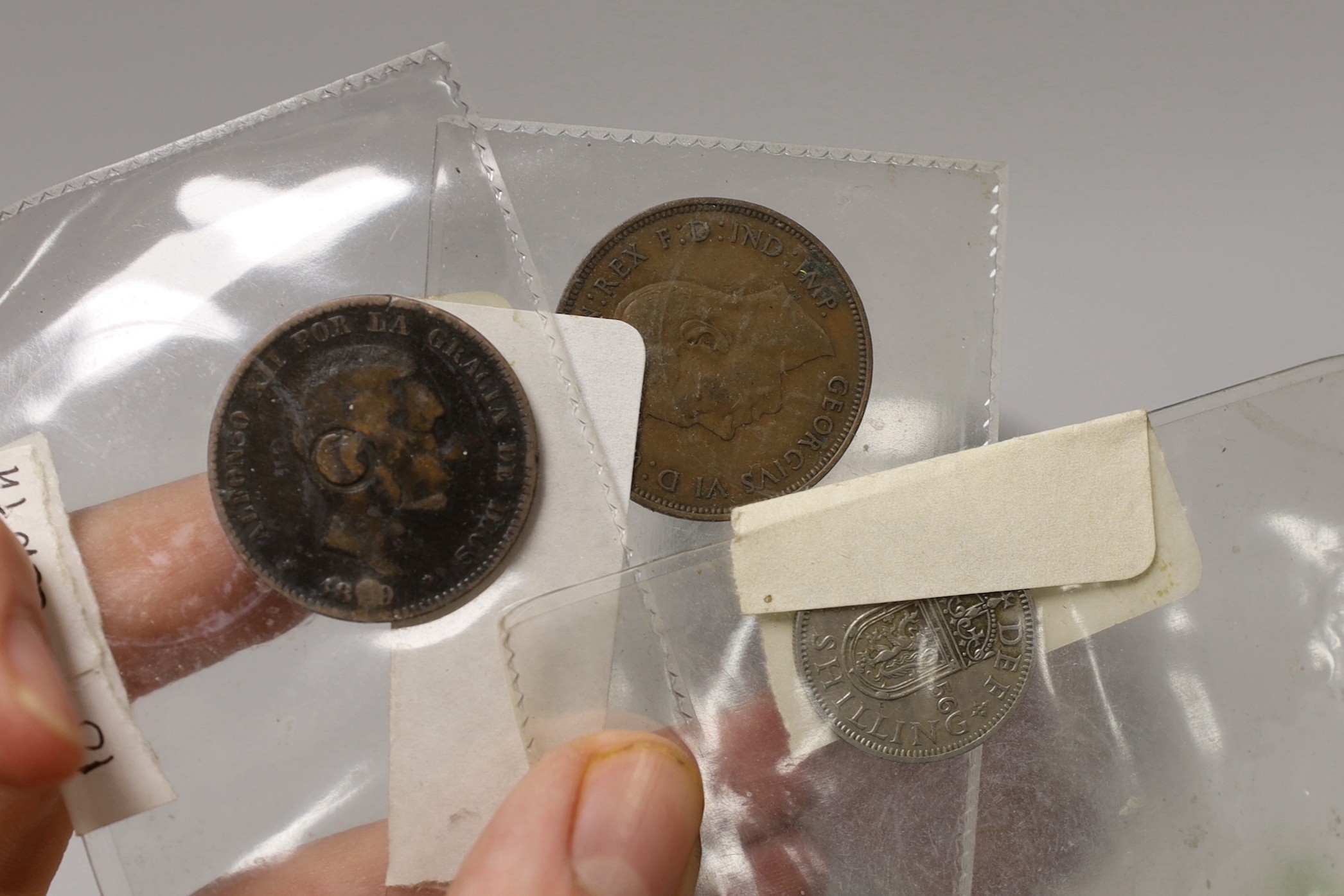 A group of assorted World coins and commemorative medals, 18th-20th century